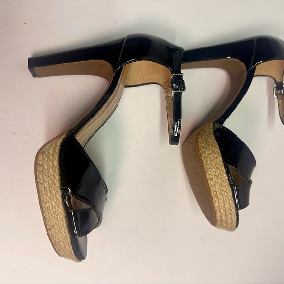 Black patent strappy platform heels Antonio Milano size 9 - Picture 9 of 13